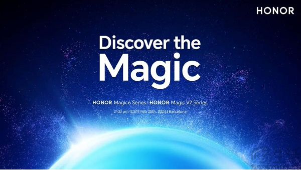 荣耀Magic6系列海外版本定档，2月25日发布