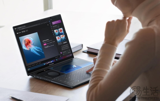 华硕灵耀14 双屏AI轻薄本带来视觉+体验双重提升 移动办公更高效