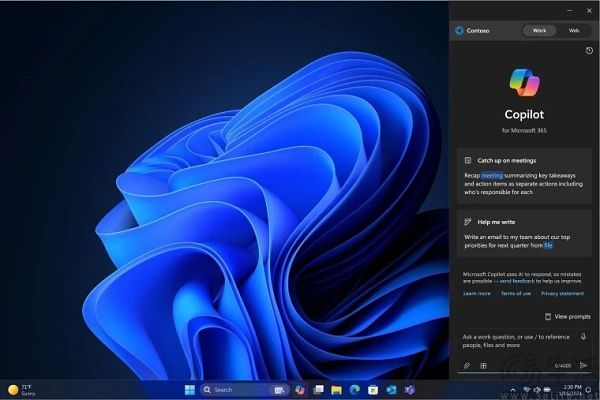 Copilot for Microsoft 365现已在Windows桌面提供