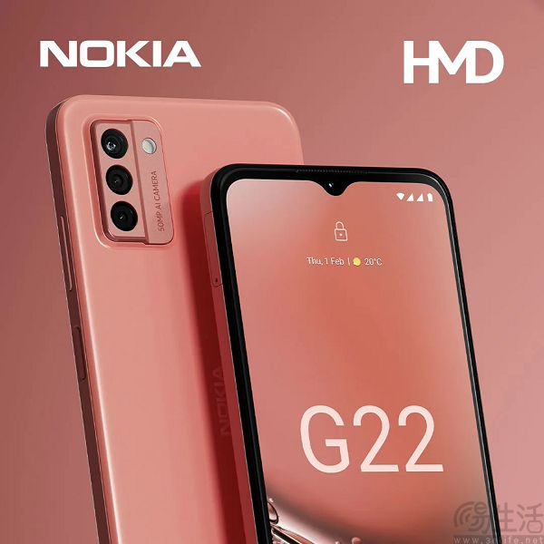 诺基亚G22新增桃色版，起售价129.99英镑