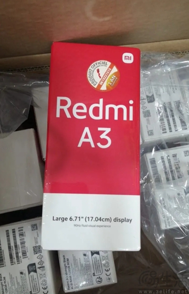 Redmi  A3搭载6.71英寸屏幕，支持90Hz刷新率