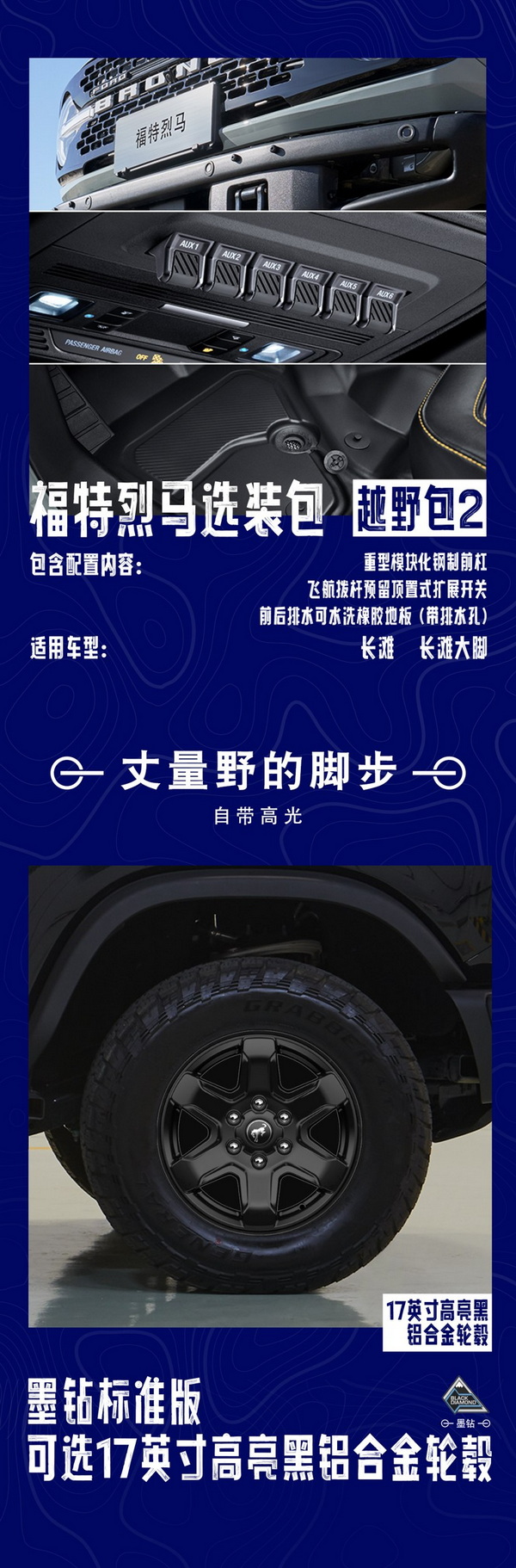 福特烈马官方越野选装包上线 月底公布相关价格