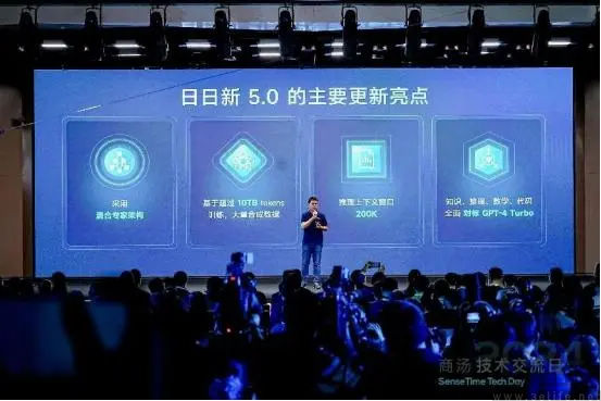 商汤发布日日新5.0，及全栈大模型产品矩阵