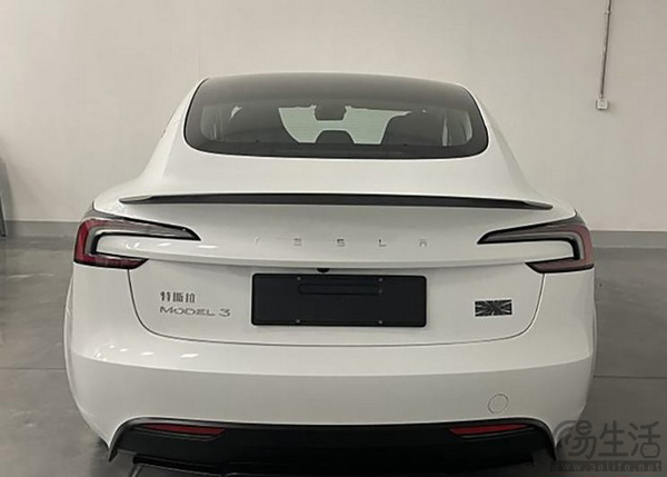新款特斯拉Model 3高性能全驱版申报图曝光