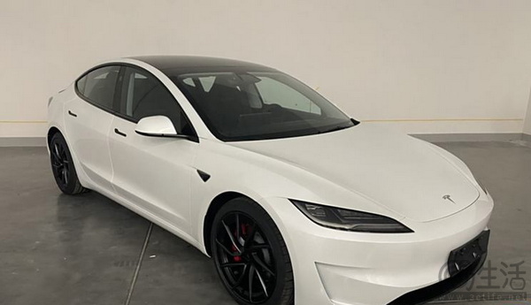 新款特斯拉Model 3高性能全驱版申报图曝光
