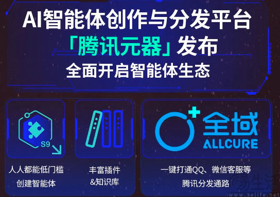 腾讯发布智能体产品腾讯元器，并宣布开启内测