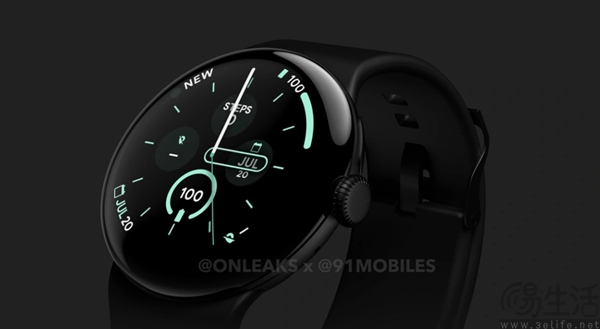 谷歌Pixel Watch3产品渲染图现身，有望10月亮相