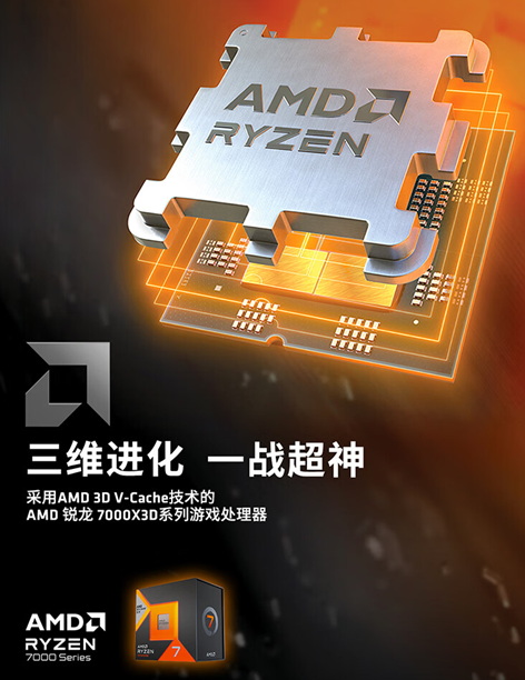 AMD 锐龙7 7800X3D京东爆款等你选购   