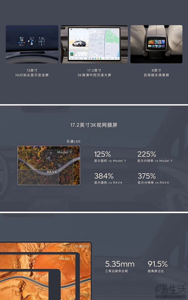 乐道L60内饰谍照曝光 中控简洁、后排带有屏幕 乐道L60内饰谍照曝光 中控简洁、后排带有屏幕