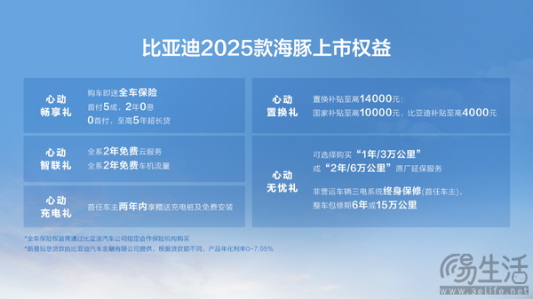 2025款比亚迪海豚正式上市 四款车型9.98万元起