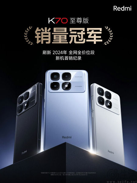 Redmi K70预售成绩惊人，创今年以来新机首销纪录