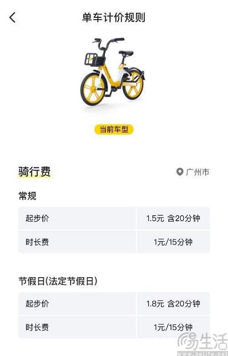 【蒋】美团单车宣布，在广州下调起步价至20分钟1.5元