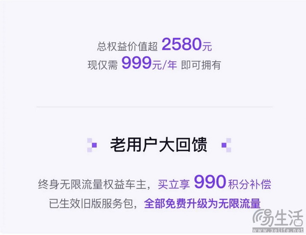 极越推新爱车服务包 包含价值2580元的7大权益