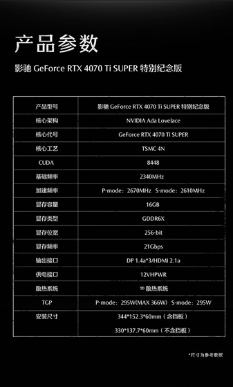 驰骋西天！影驰RTX 4070 Ti SUPER 特别纪念版正式发布