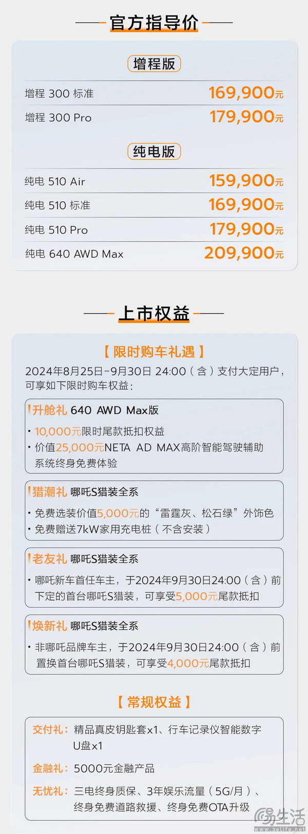售15.99万起 双动力系统 哪吒S猎装上市