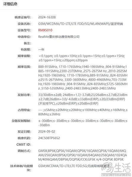 疑似真我GT7 Pro通过无线电核准，更多信息曝光