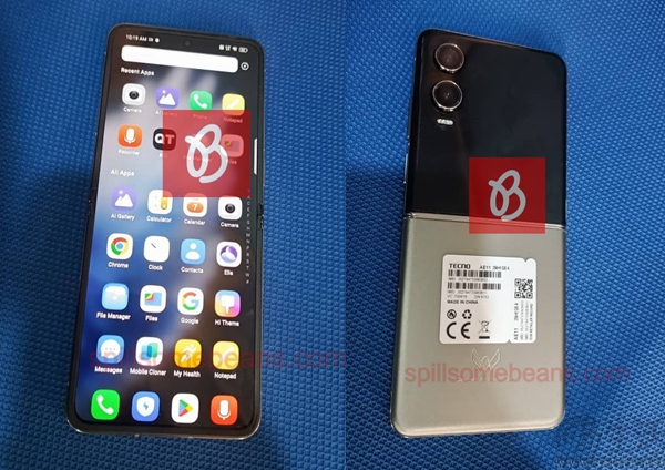 Tecno折叠屏新机真机实拍图曝光，更多外观揭晓