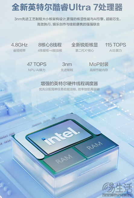 搭载英特尔第二代酷睿Ultra处理器，华硕灵耀14 Air AI超轻薄本火热预约中