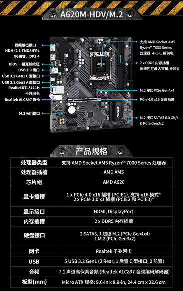 灵活搭配更优惠！AMD锐龙5 9600X华擎主板套装推荐