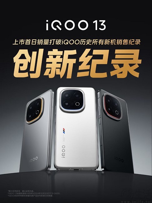 iQOO 13首销成绩前无古人，3999元售价带来超绝竞争力
