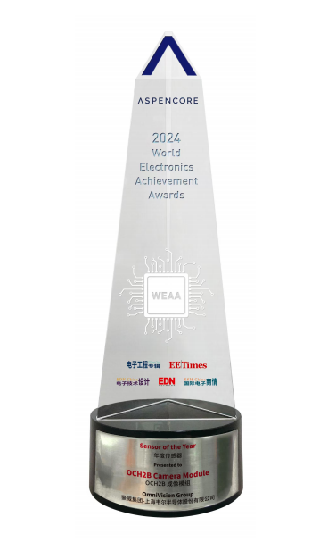 豪威集团旗下产品 OCH2B 荣获 2024“年度传感器”产 品奖