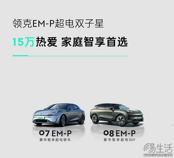领克07 EM-P和领克08 EM-P第15万辆整车下线