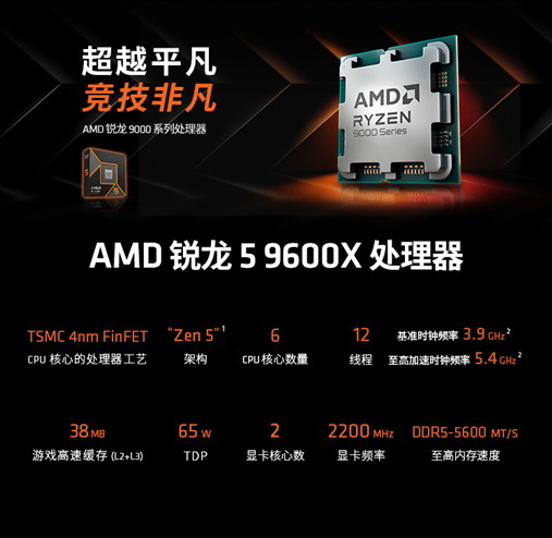 STEAM秋促正当时 AMD 锐龙5 9600X助你畅玩折扣大作