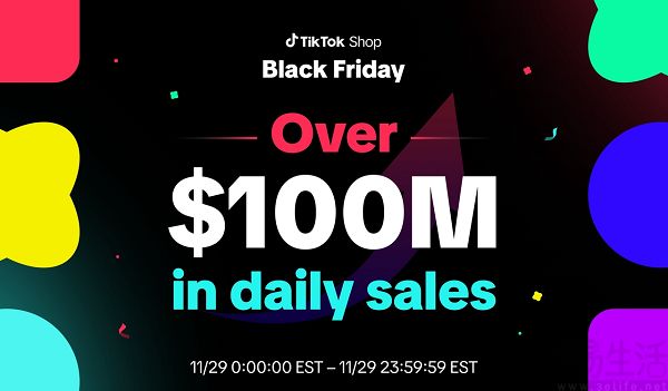 TikTok Shop“黑五”GMV增长两倍，突破1亿美元