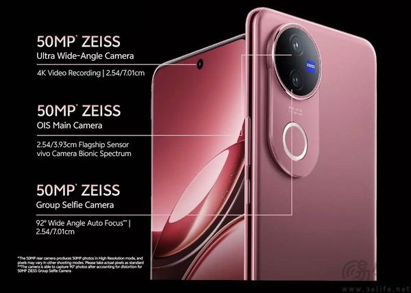 vivo V50海外市场上架,国内S系列机型衍生版本 vivo V50海外市场上架,国内S系列机型衍生版本