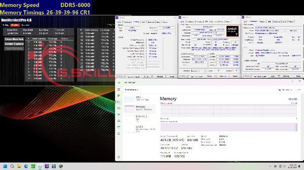 芝奇推出DDR5-8000 CL36 24GBx2等内存套装