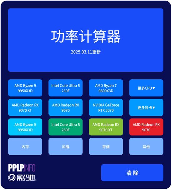 电脑功耗不会算？您的功率计算器小助手已上线