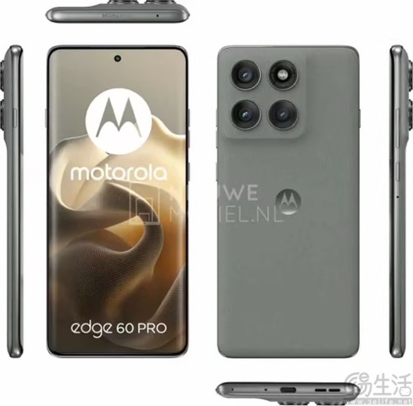 moto Edge 60 Pro渲染图现身，外观已无悬念