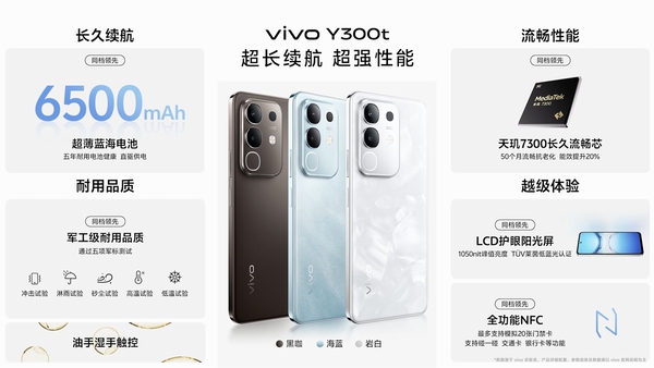 续航灭霸 +倍强大，vivo Y300 Pro+正式发布