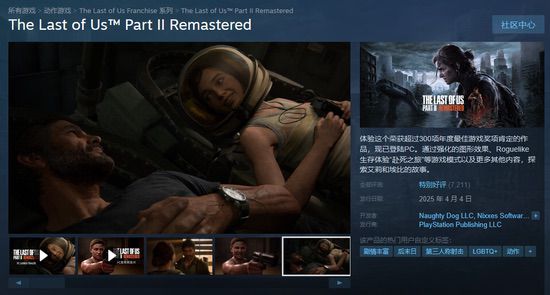 PC版《The Last of Us Part II》发售 AMD锐龙7 9700X爽玩必备