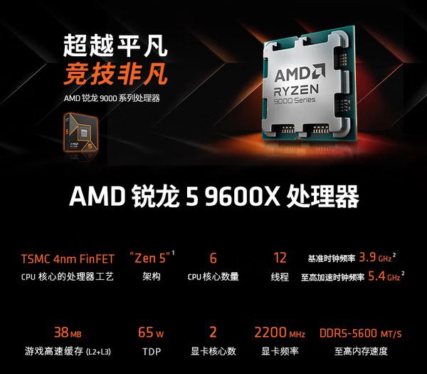 无惧热门网游更新！AMD锐龙5 9600X以不变应万变