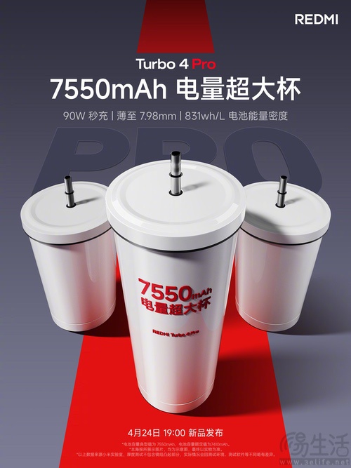 REDMI Turbo 4 Pro继续预热，首发骁龙8s Gen4