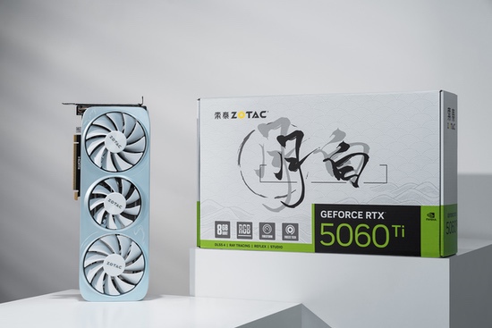 国风美学、显卡白月光，索泰RTX 5060 Ti月白OC显卡上市！