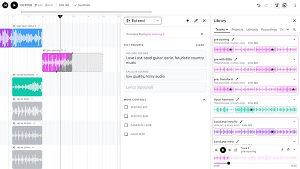 DeepMind发布Lyria2和Lyria RealTime模型，AI音乐创作再度革新