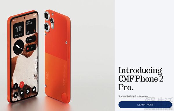 CMF Phone 2 Pro海外发布，延续中端市场定位