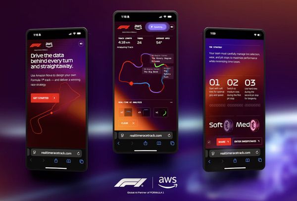 F1与亚马逊云科技联合推出全新在线体验 车迷可亲手打造专属赛道