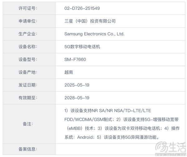三星折叠屏新机已通过认证，或即将正式发布