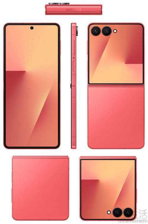 三星Galaxy Z Flip7渲染图现身，至少四款配色