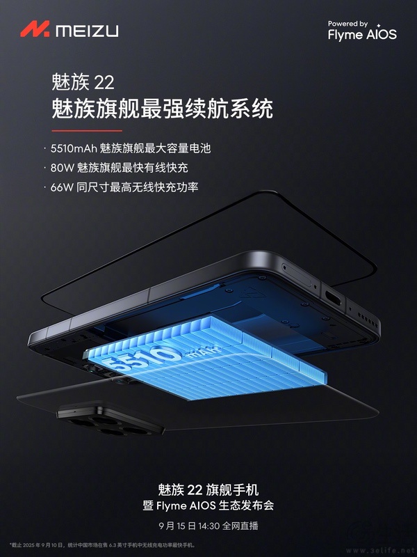魅族22电池快充配置公布，该品牌最强续航系统