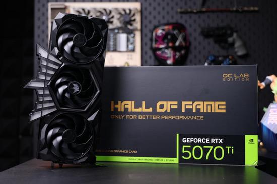 影驰RTX 5070 Ti HOF OC LAB黑魂X评测|纯黑哑光，旗舰性能
