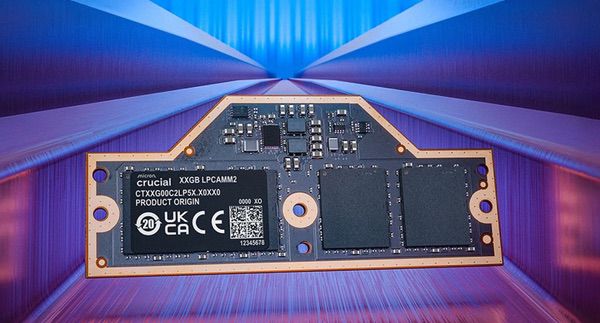 英睿达LPCAMM2内存性能再度升级，可达8533MT/s