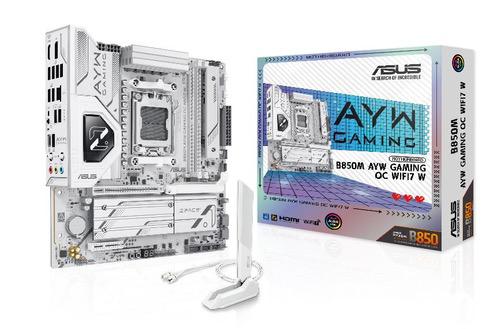 白色超频利器 华硕B850M AYW OC主板预约中