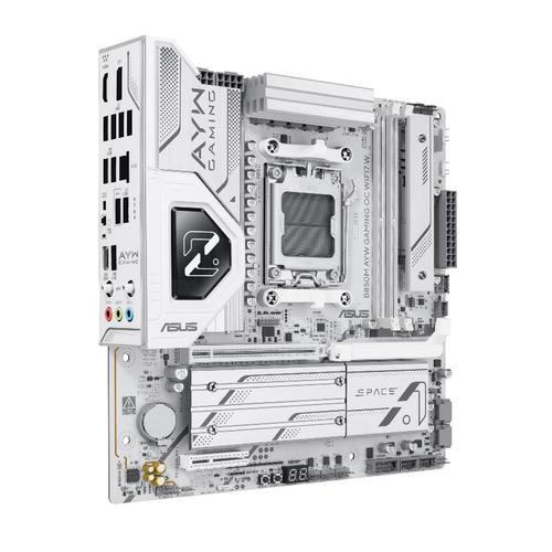 白色超频利器 华硕B850M AYW OC主板预约中