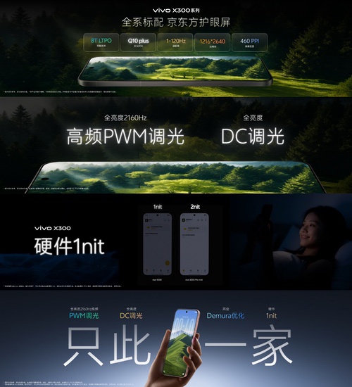 BOE联合vivo打造旗舰vivo X300系列 多项核心技术定义屏幕新标杆