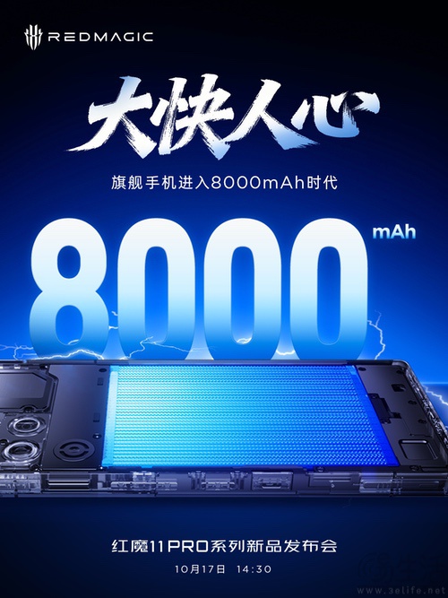红魔11 Pro系列电池快充揭晓，将支持IPX8防水