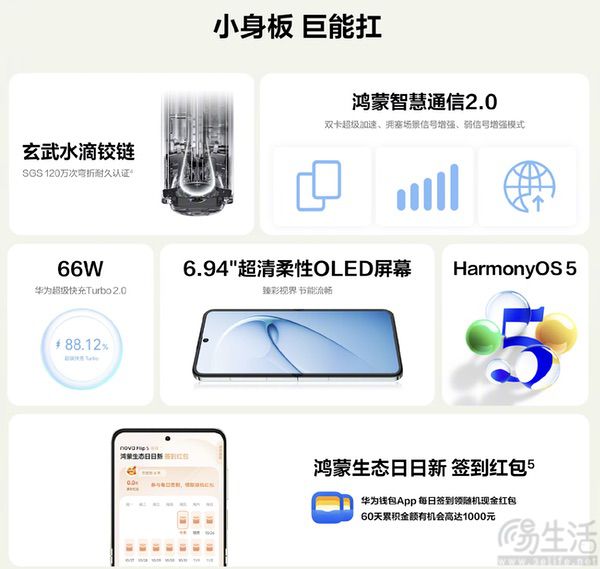 华为nova Flip S开启预售，价格从3488元起跳